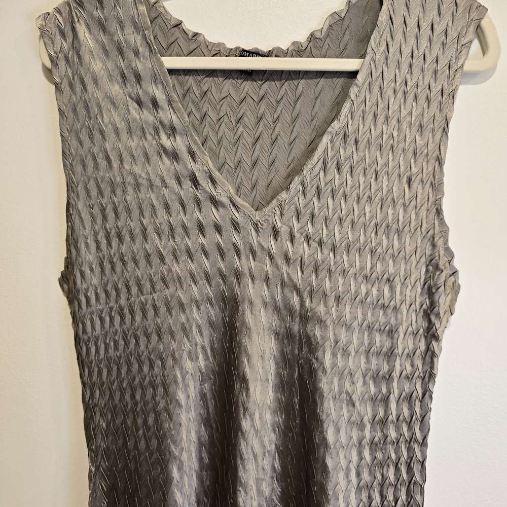 Komarov Strapless Silver Dress Size Xl Nwot - Picture 6 of 11